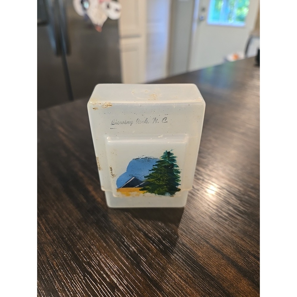 Vintage Cigarette Case Clear Bloeing Rock North Carolina Tree Camping